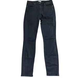 Good American Black Skinny Jeans High Rise Stretch Denim Womens 8/29